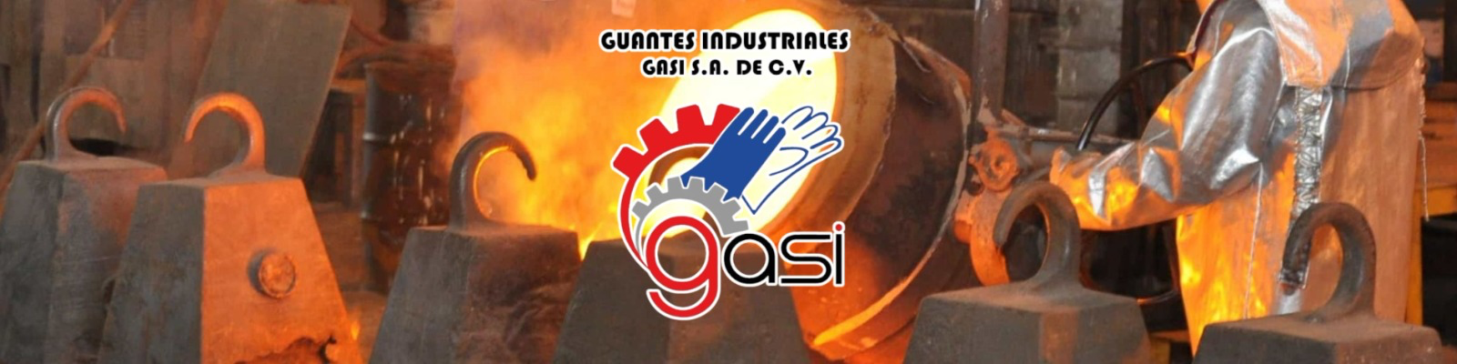 Logo Gasi con fondo de una fabrica